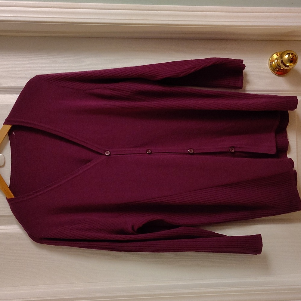 Women's 100% Wool Cardigan Sweater